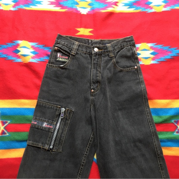 Vintage Paco Baggy Skater Streetwear Black Jeans (Boys 10) - Picture 2 of 11